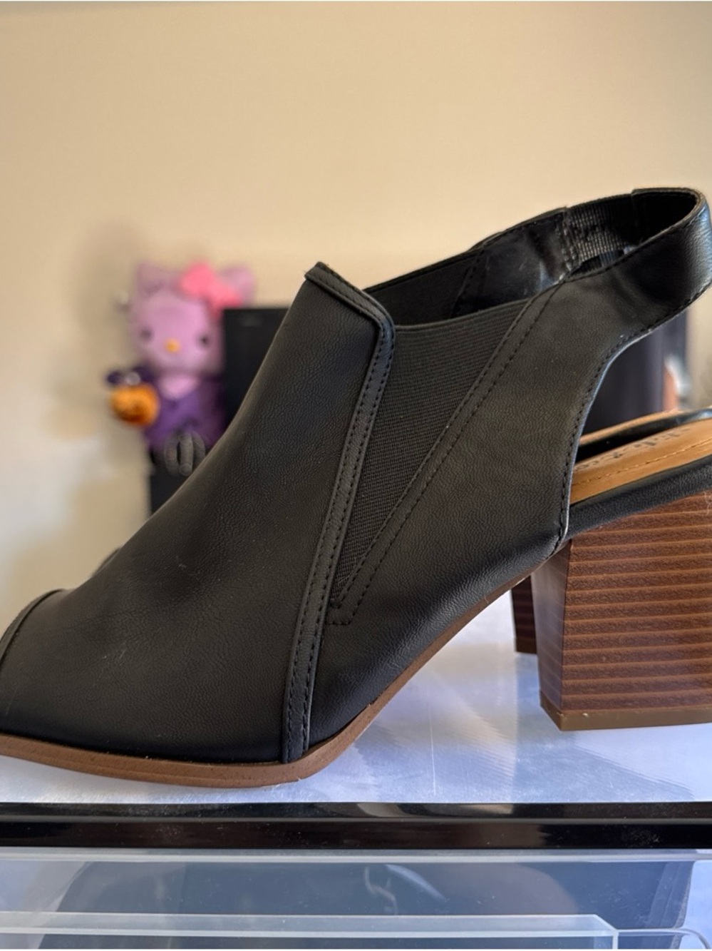 Style & Co. Black Slingback Block Heel Mule